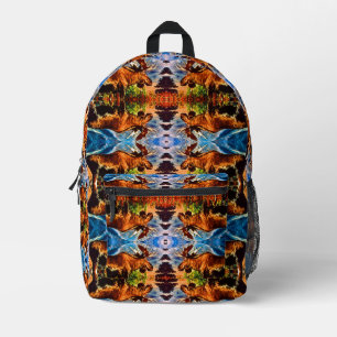 Vintage USA Alaska bull moose Printed Backpack