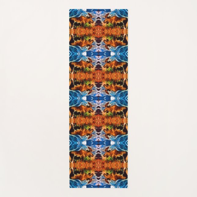 Vintage USA Alaska bull moose  Yoga Mat (Front)
