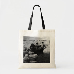 Vintage USA Alaska Eskimo hunters Tote Bag
