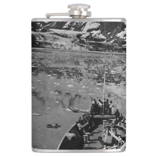 Vintage USA Alaska glacier bay national monument Hip Flask