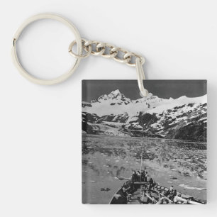 Vintage USA Alaska glacier bay national monument Key Ring