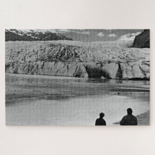 Vintage USA Alaska Mendenhall glacier Juneau Jigsaw Puzzle