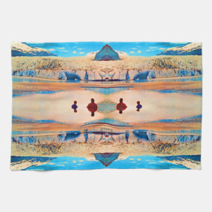 Vintage USA Alaska Mendenhall glacier Juneau Tea Towel