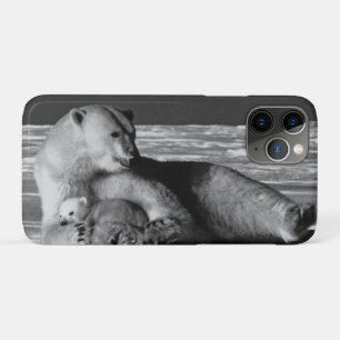 Vintage USA Alaska mother polar bear iPhone 11 Pro Case