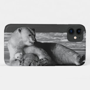 Vintage USA Alaska mother polar bear iPhone 11 Case