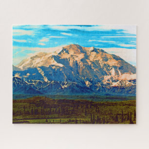 Vintage USA Alaska Mt Mckinley national park Jigsaw Puzzle