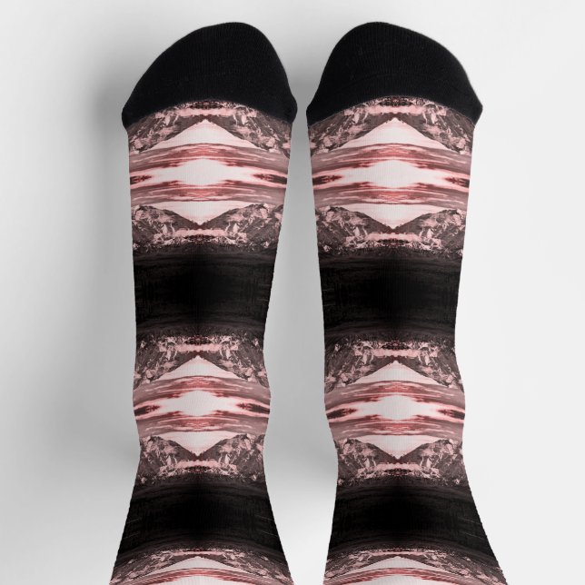 Vintage USA Alaska Mt Mckinley national park Socks (Top)