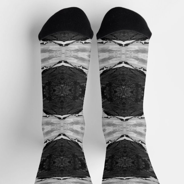 Vintage USA Alaska Worthington glacier summer Socks (Top)