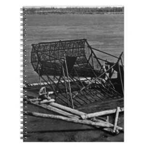 Vintage USA Alaska Yukon fish trap 1970 Notebook