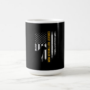 Vintage USA American Flag Coolest Rottweiler Mum Coffee Mug