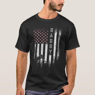Vintage USA American Flag Curling Daddy Curler Sil T-Shirt