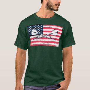 Vintage USA American Flag For Dart Players T-Shirt