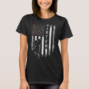 Vintage Usa American Flag Proud Pool Billiard Snoo T-Shirt