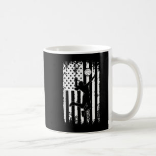 Vintage USA American Flag Volleyball Player Team S Coffee Mug