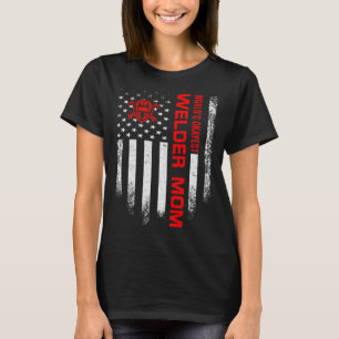 Vintage USA American Flag World s Okayest Welder M T-Shirt
