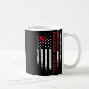 Vintage Usa American Flag World's Okayest Kickboxi Coffee Mug