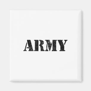Vintage Usa Army I Military Green Us Army Magnet