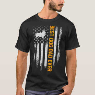 Vintage Usa Best Welsh Corgi Dog Dad Ever American T-Shirt