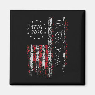 Vintage Usa Flag 250th Anniversary Independence Da Magnet