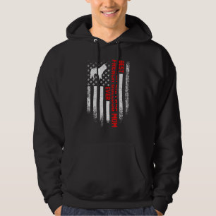 Vintage Usa Flag Best French Bulldog Dog Mum Ever Hoodie