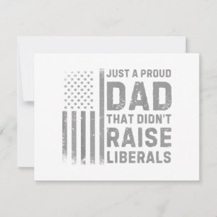 Vintage Usa Flag Just A Proud Dad That Didn't Rais Save The Date