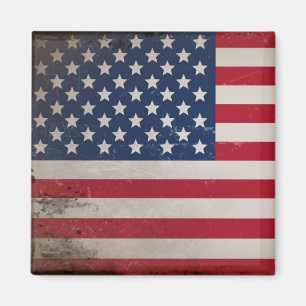 Vintage USA Flag Magnet
