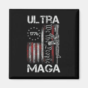 Vintage Usa Flag Ultra Mega Gun Usa 4th Of July Tr Magnet
