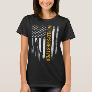 Vintage USA Flag World s Best Pop Ever Father s D T-Shirt