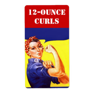 Vintage USA Homebrew Label Rosie 12 Ounce Oz Curls