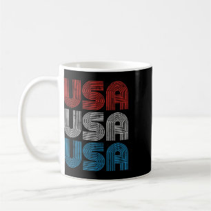 Vintage Usa Independence Day 4th Of July Patriotic Coffee Mug