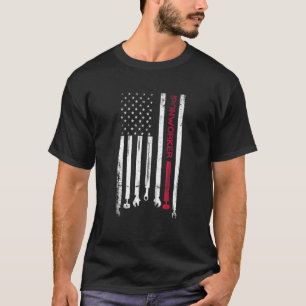 Vintage Usa Ironworker American Flag Iron Worker P T-Shirt