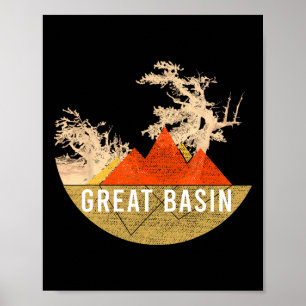 Vintage Usa Mountain Hiking - Great Basin National Poster
