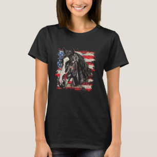 Vintage USA Patriotic American Flag 4th of July Ho T-Shirt