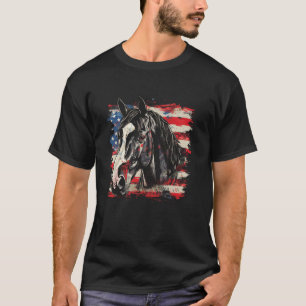 Vintage USA Patriotic American Flag 4th of July Ho T-Shirt
