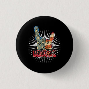 Vintage USA Rock - Band Concert Poster 70s 80s 3 Cm Round Badge