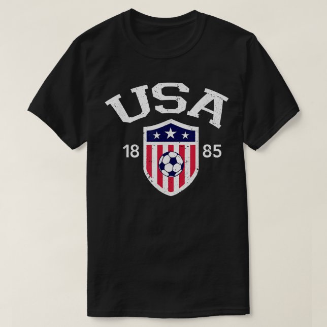 Vintage USA Soccer  T-Shirt (Design Front)