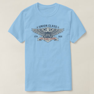 Vintage USA Union Class 250 Years Strong Patriotic T-Shirt