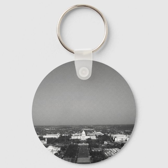 Vintage USA Washington Capitol overview Key Ring (Front)