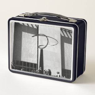 Vintage USA Washington History Technology Museum Metal Lunch Box