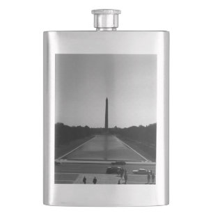Vintage USA Washington Monument Hip Flask