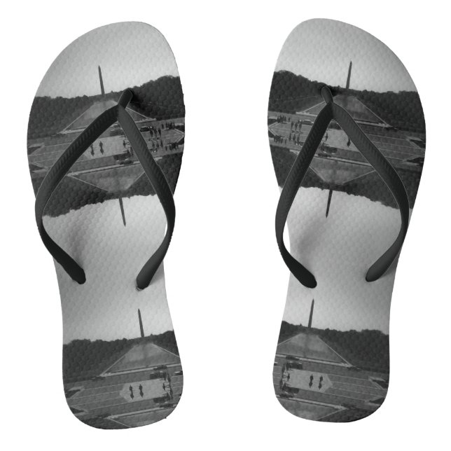 Vintage USA Washington Monument  Thongs (Footbed)