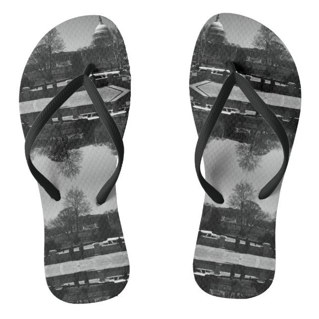 Vintage USA Washington The Capitol street Business Thongs (Footbed)