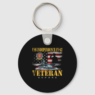 Vintage Uss Independence Cv-62 Aircraft Carrier Fl Key Ring