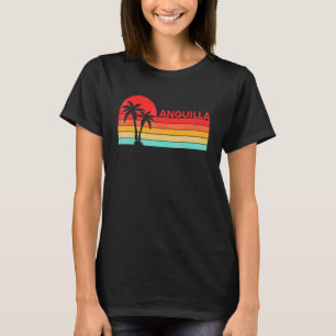 Vintage Vacation Caribbean Sea Travel Beach Anguil T-Shirt