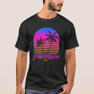 Vintage Vacation Caribbean Sea Travel Beach Guadel T-Shirt