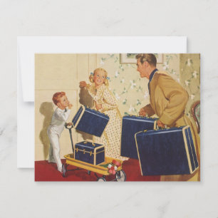 Vintage Vacation, Family Reunion Party Invitation