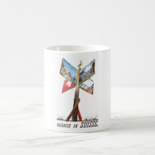 Vintage Vacation in Switzerland Coffee Mug