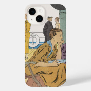 Vintage Vacation, Passengers Cruise Ship on Deck Case-Mate iPhone 14 Case