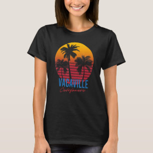 Vintage Vacaville California Palm Trees Sunset CA T-Shirt