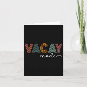Vintage Vacay Mode For Camping Family Vacations In Card